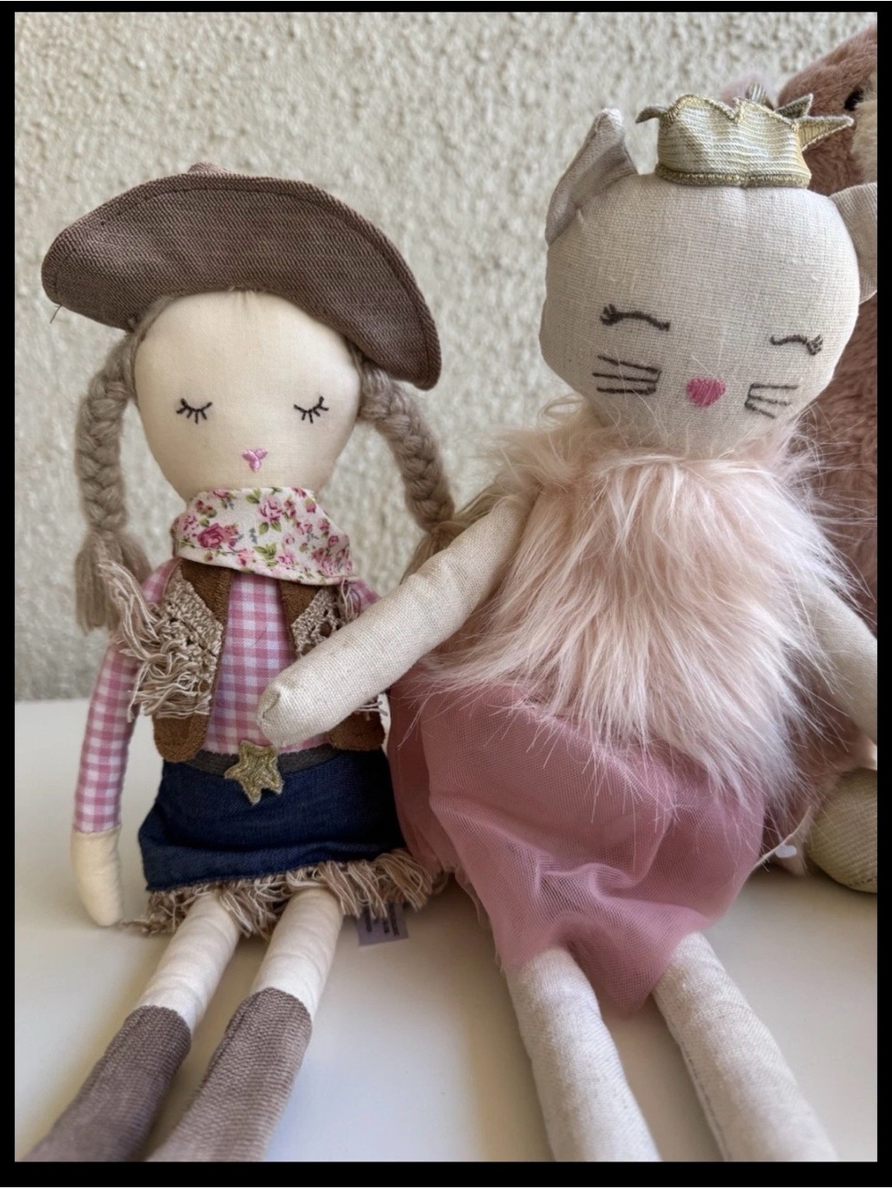 Lot 4 MON AMI Plush Cowgirl, Princess Kitty, Bird, Pink Cali Cat - Picture 2 of 5